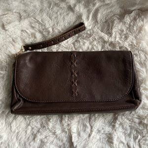 UGG wristlet-clutch leather purse